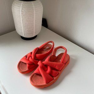 Camper Neon Orange Sandals
